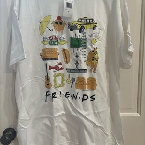 F.R.I.E.N.D.S White Graphic T-Shirt
